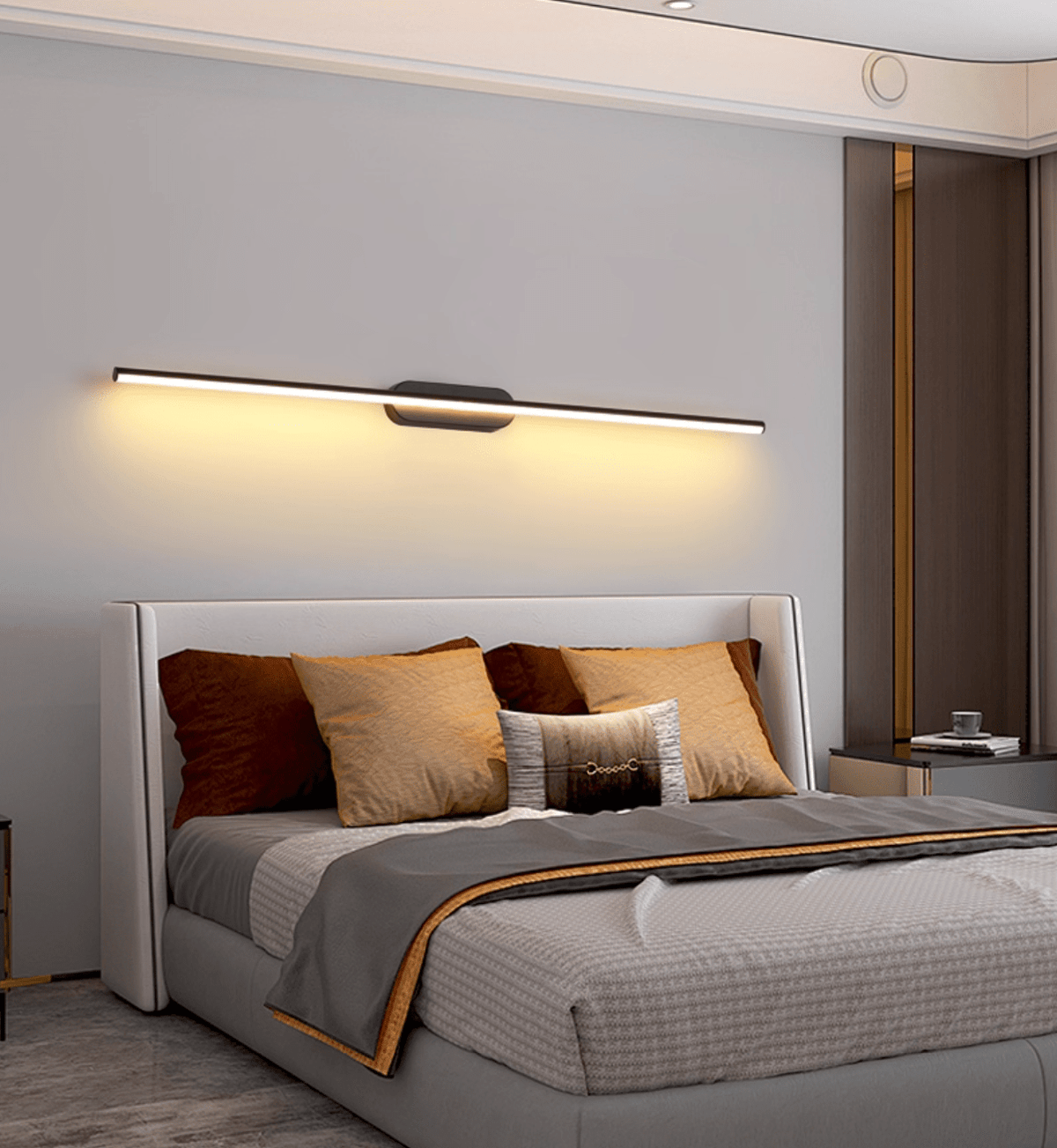 Qirma Zwart Slim Lineair Minimalistische wandlamp