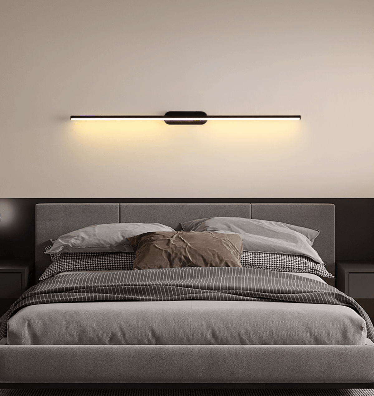 Qirma Zwart Slim Lineair Minimalistische wandlamp