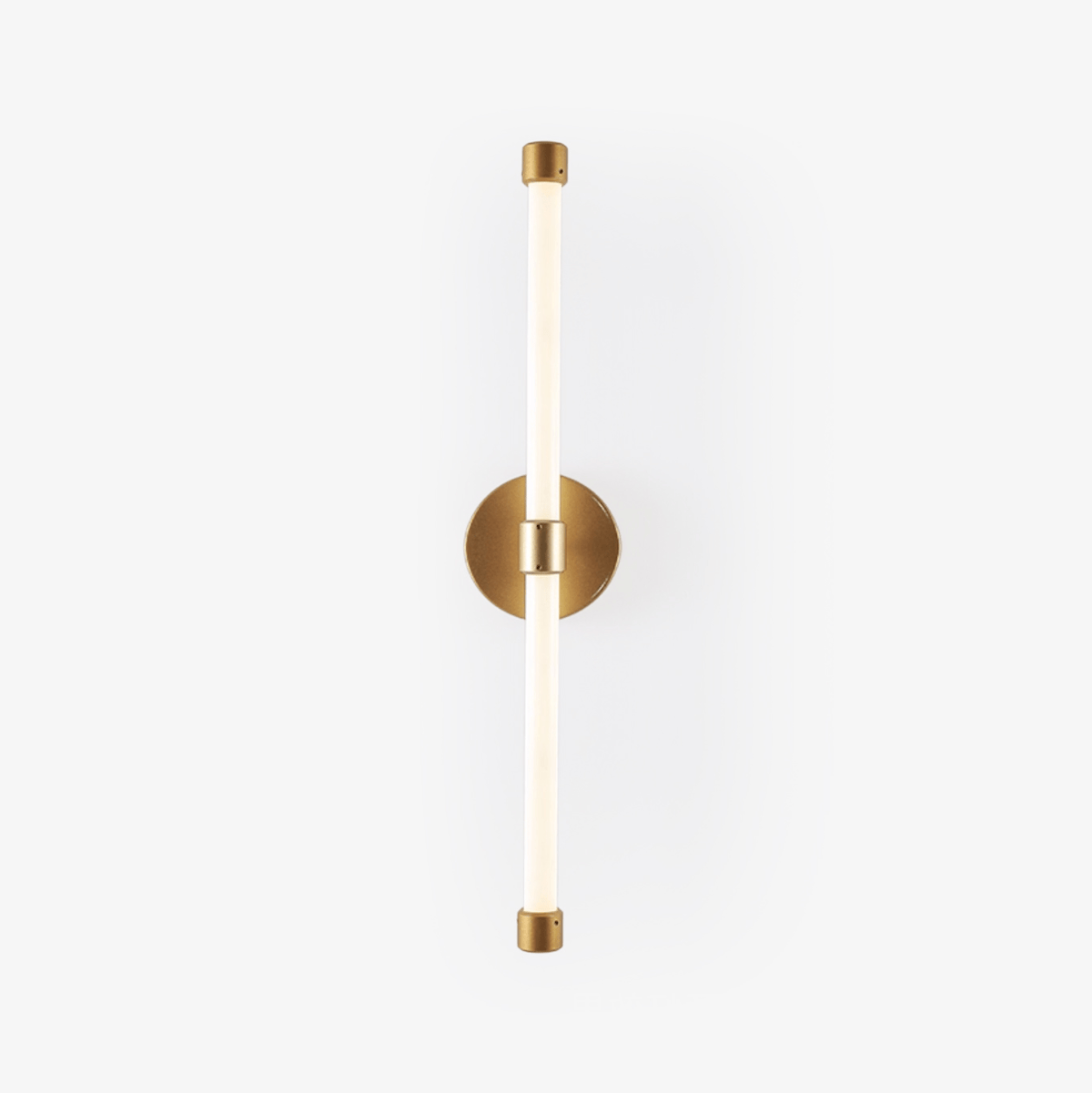Voske verticale buis minimalistische messing wandlamp