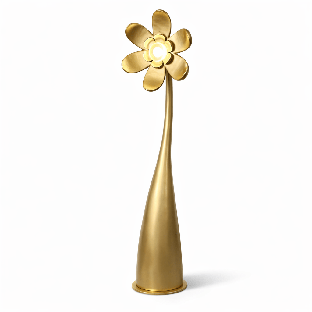 Renoria vloerlamp met sculpturale bloem