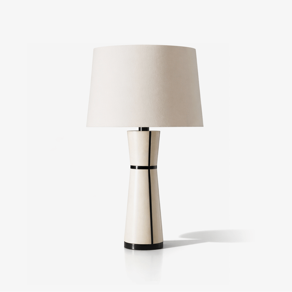 Mireria tafellamp van leer