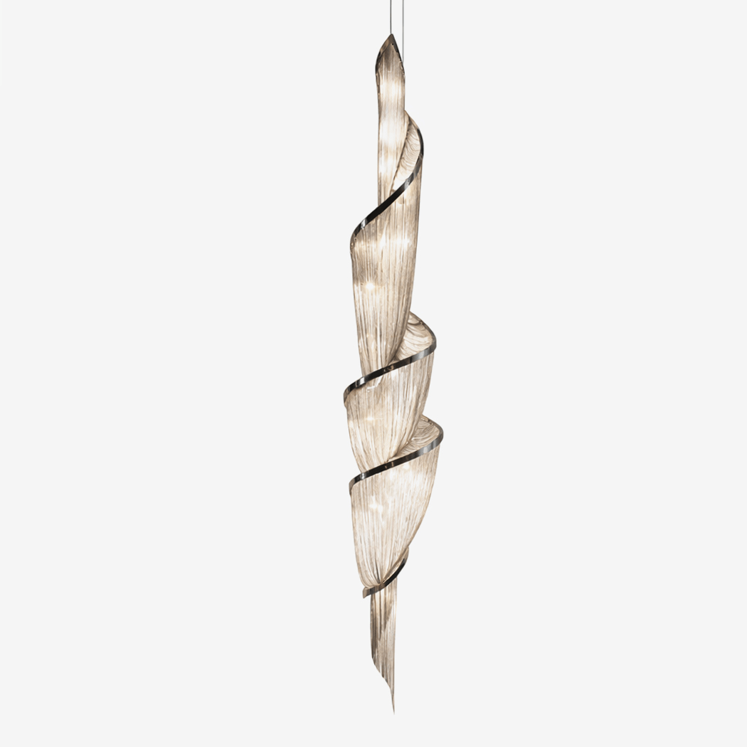 Renoian kroonluchter met spiraalketting