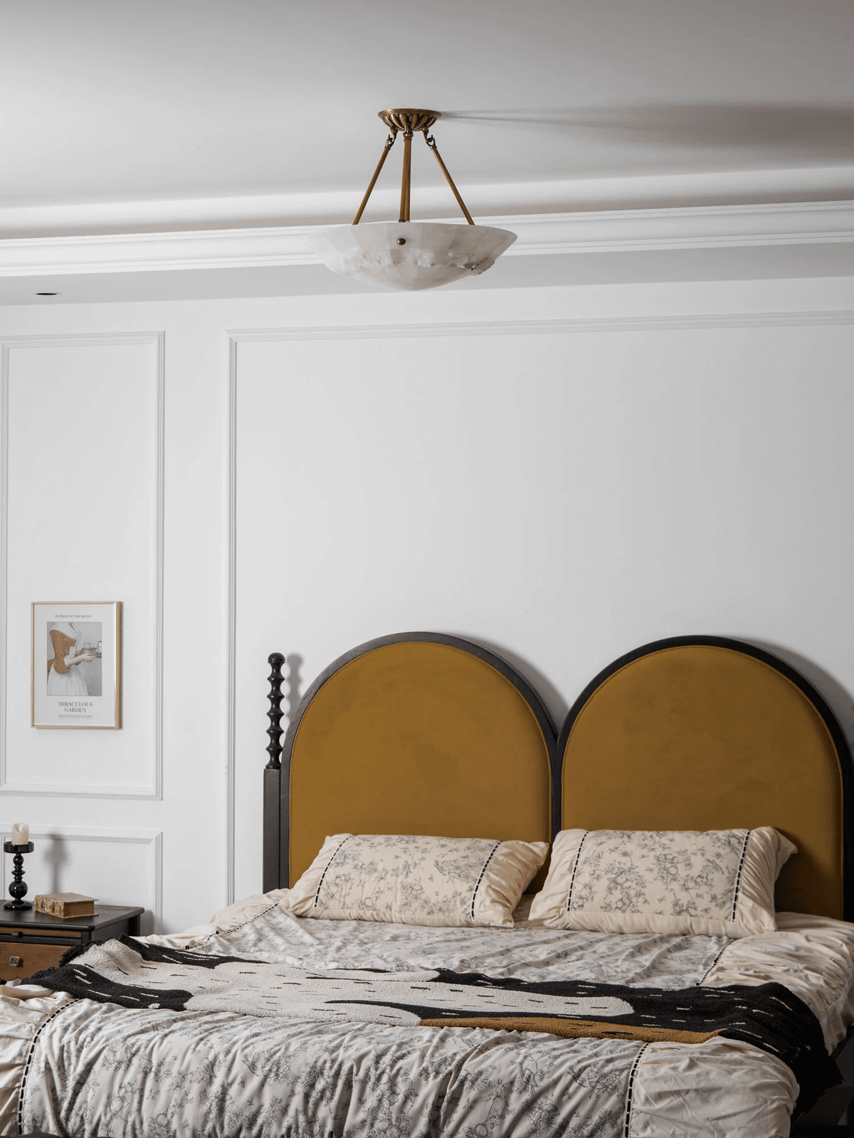 Dorevaux albasten plafondlamp