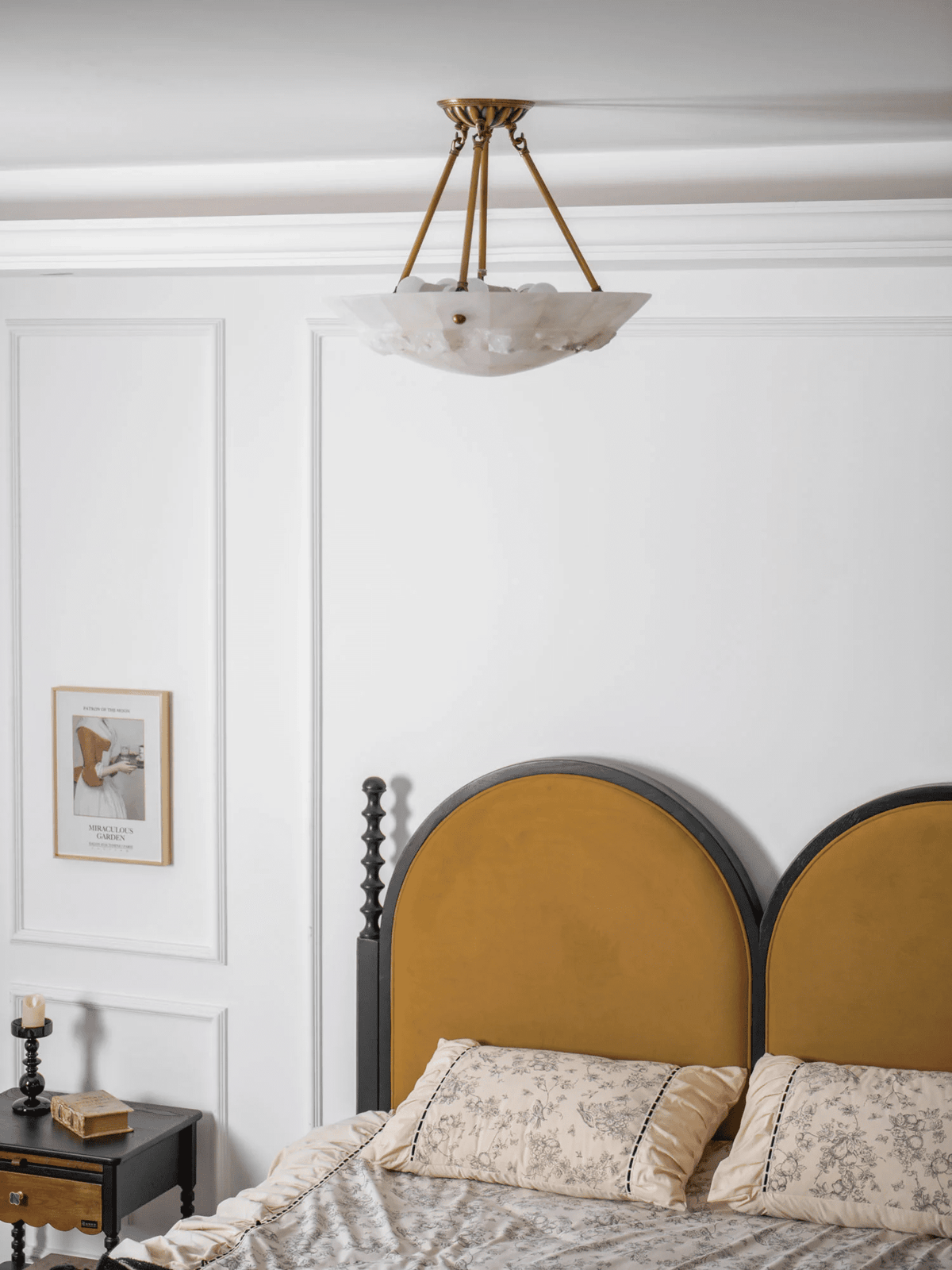 Dorevaux albasten plafondlamp
