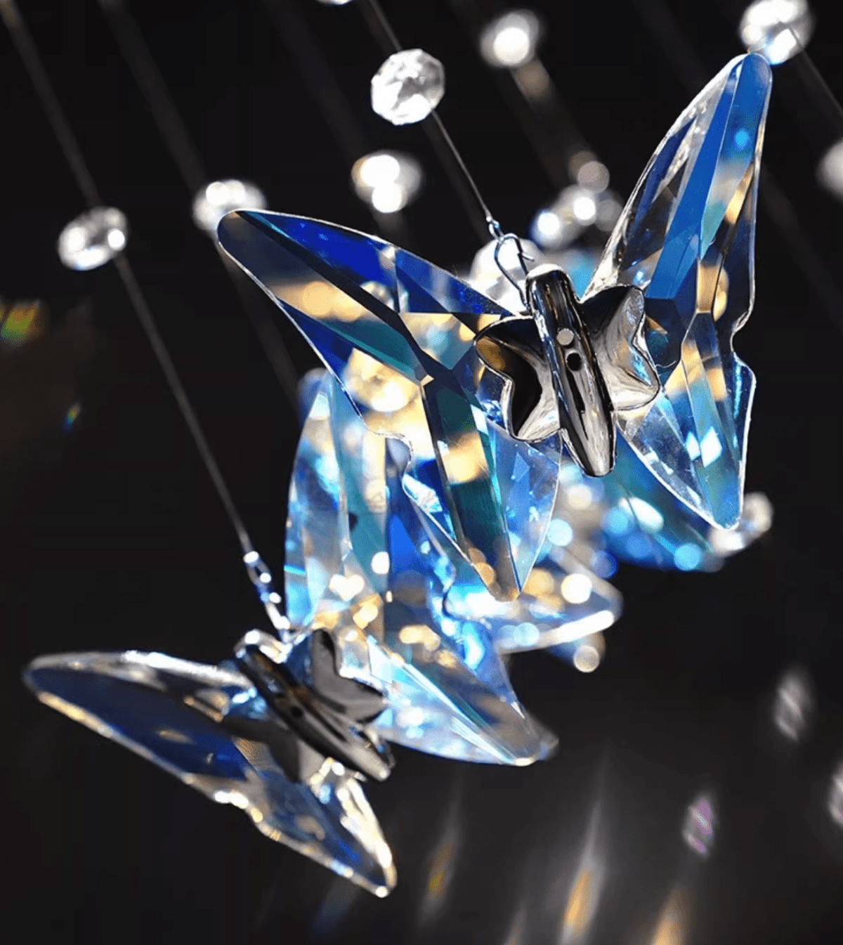 Volans Butterfly Kroonluchter met Kristalglas