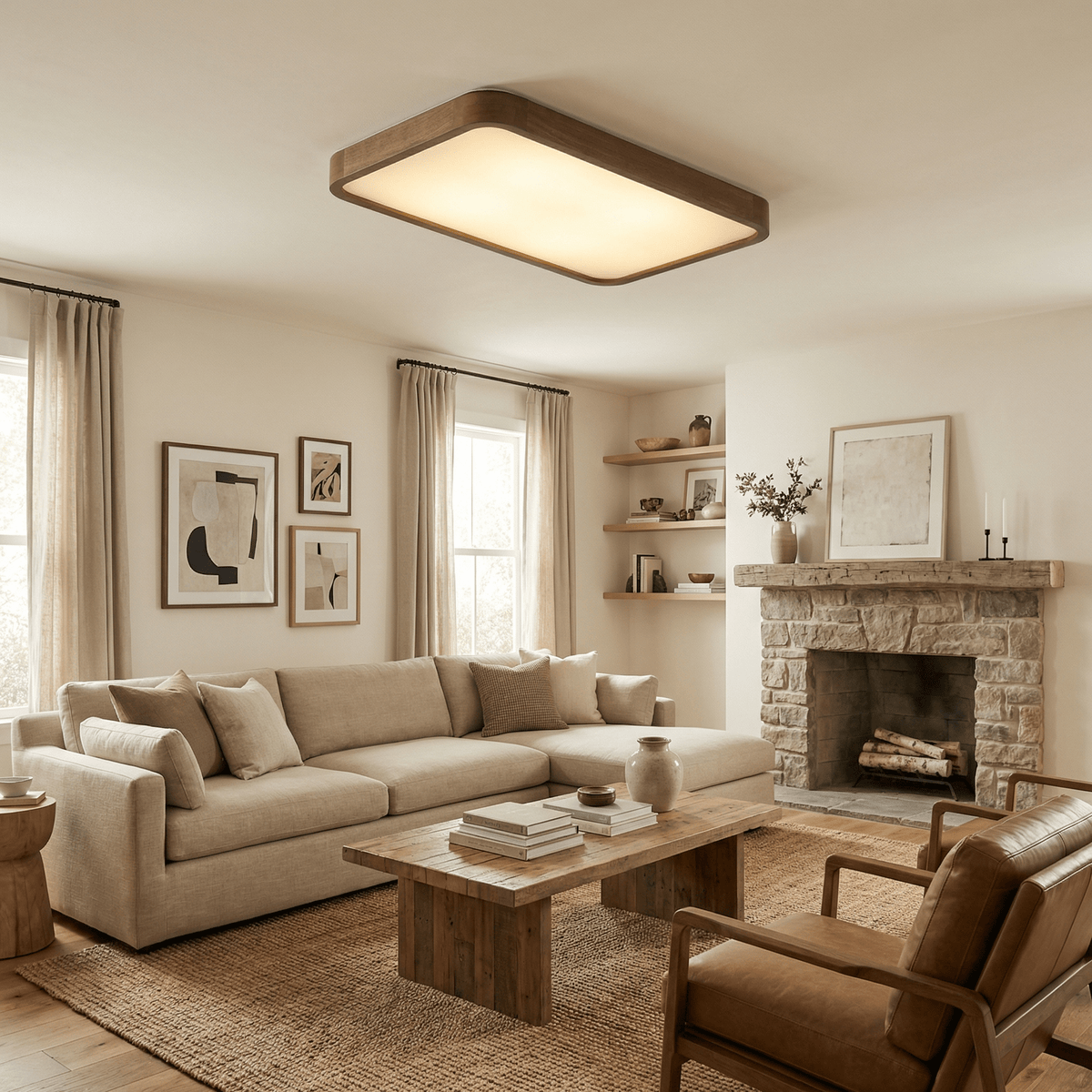 Elaoria plafondlamp met zachte rand