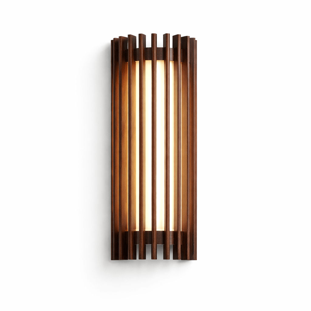 Renarenne wandlamp met verticale lamellen