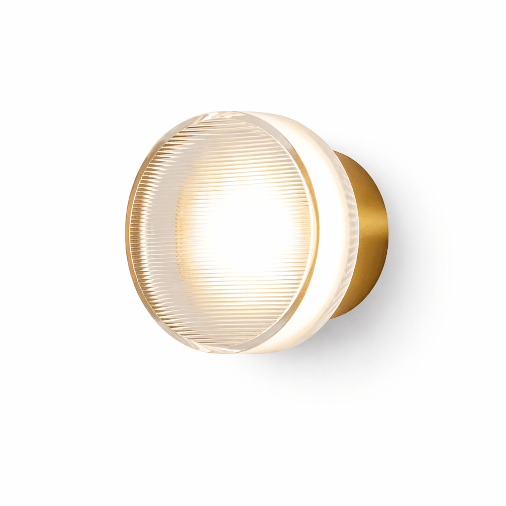 Noct Ribbed glas wandlamp