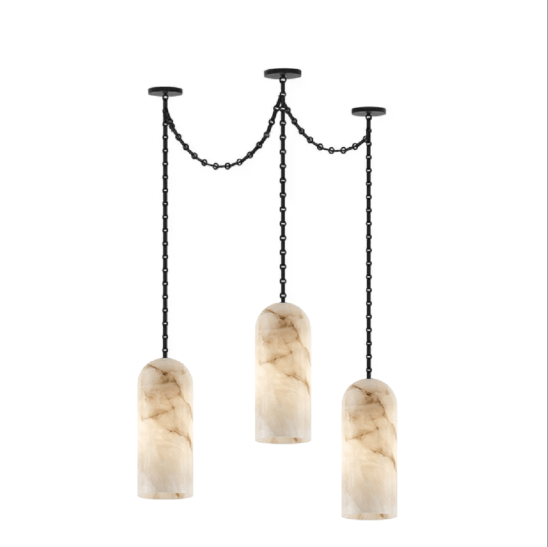 Auberon cascading chain capsule kroonluchter