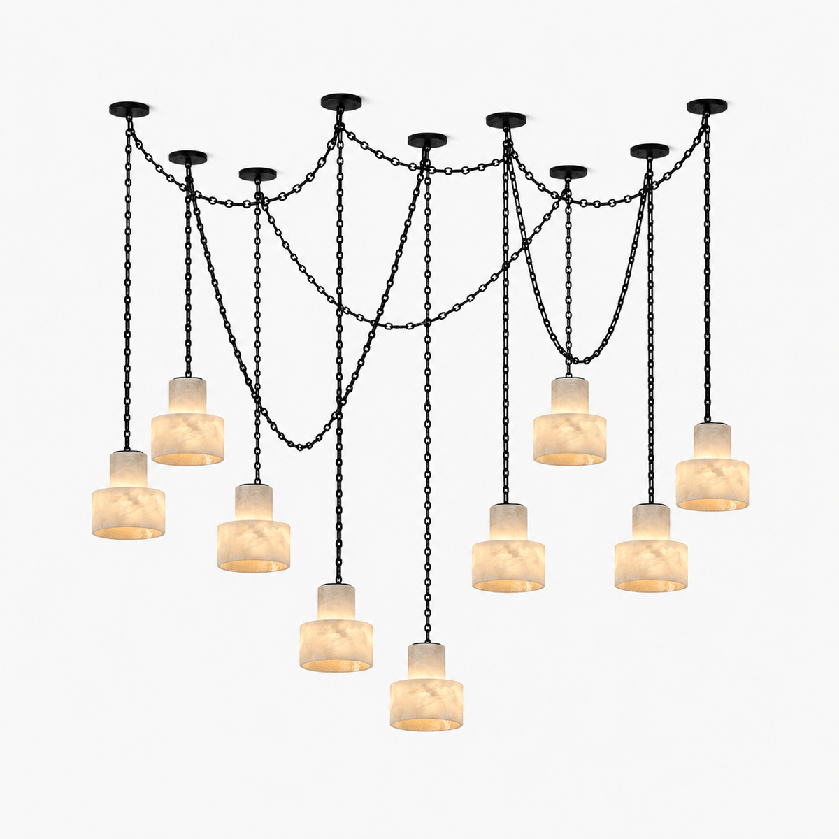 Leocadie Multi-Tier Ketting Drum hanglamp