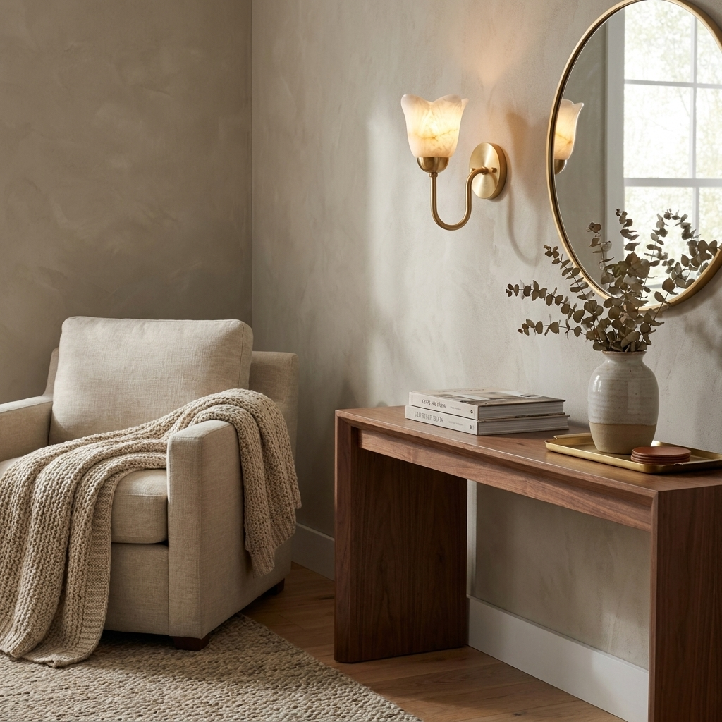 Bexford albast wandlamp