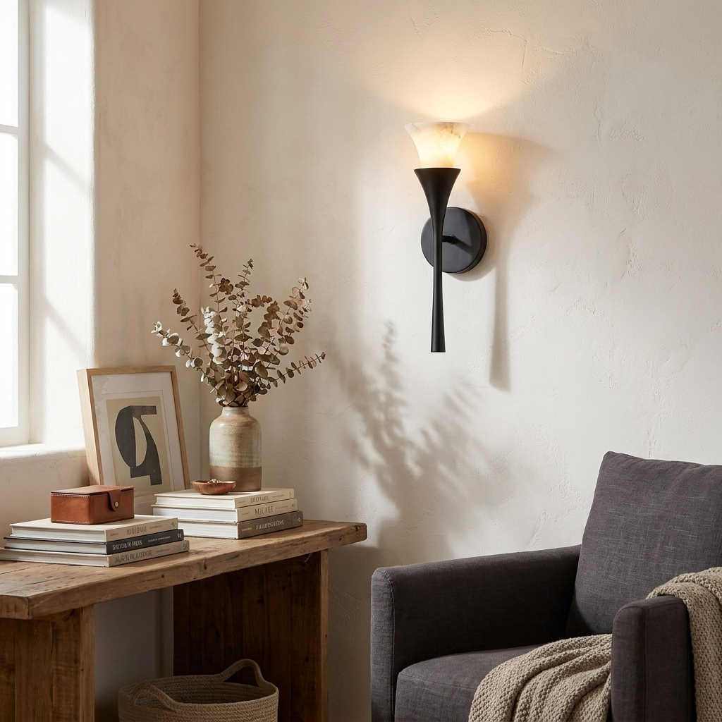 Kestleigh albast wandlamp