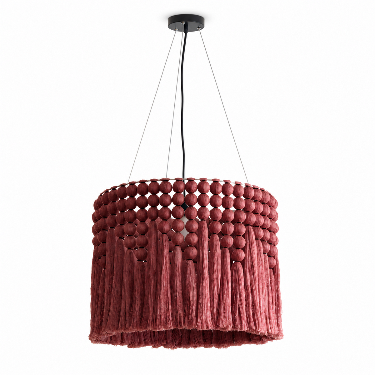 Verleigh macramé kwastjes hanglamp