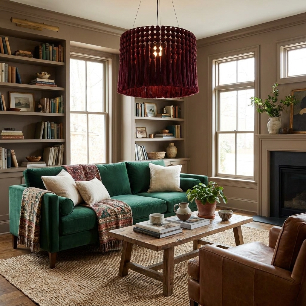 Verleigh macramé kwastjes hanglamp