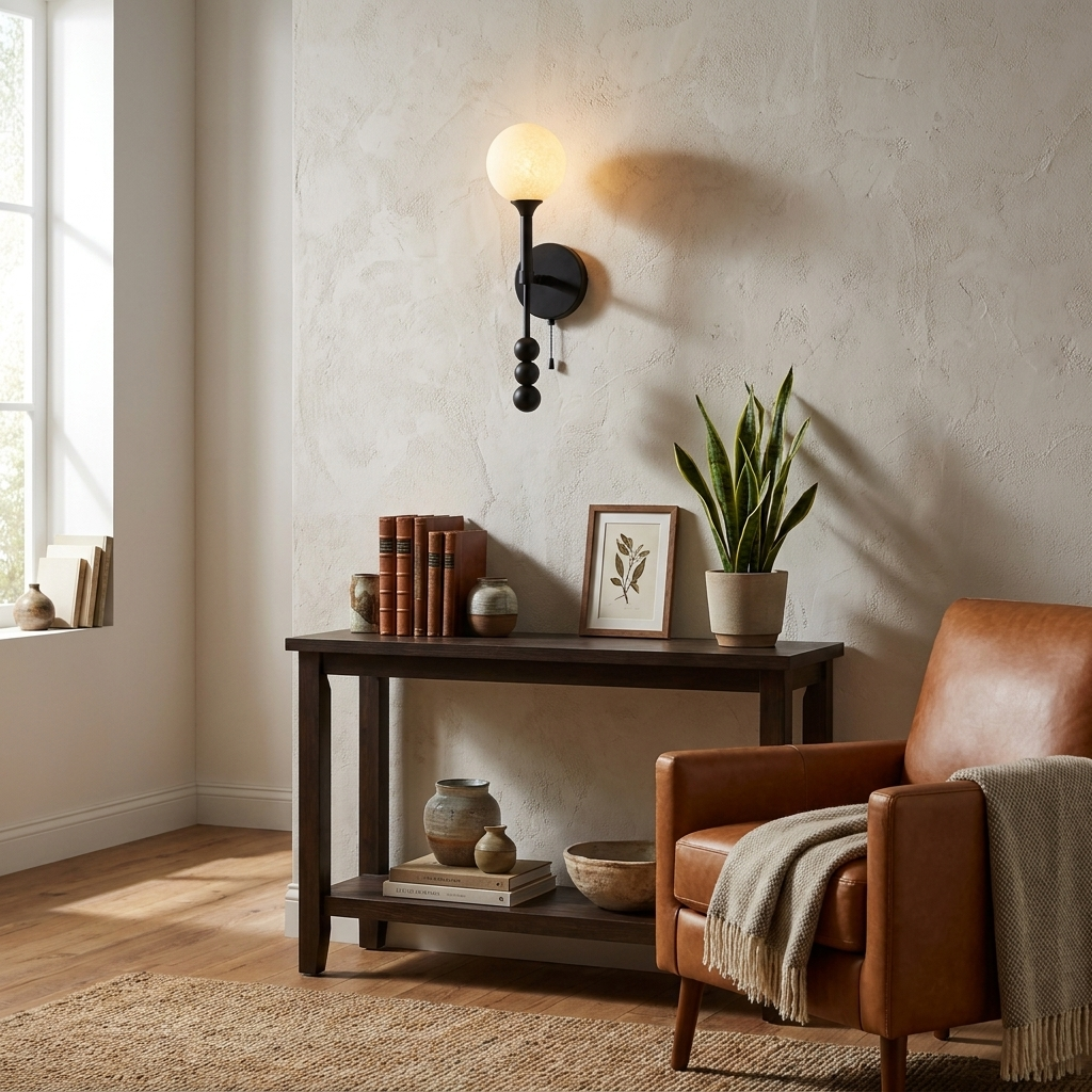 Brisstone Albasten wandlamp