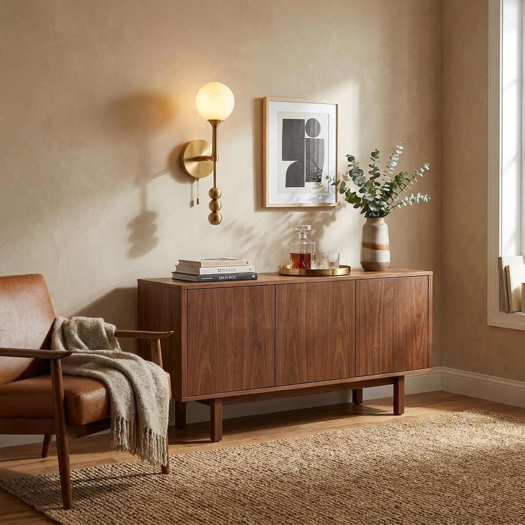 Brisstone Albasten wandlamp