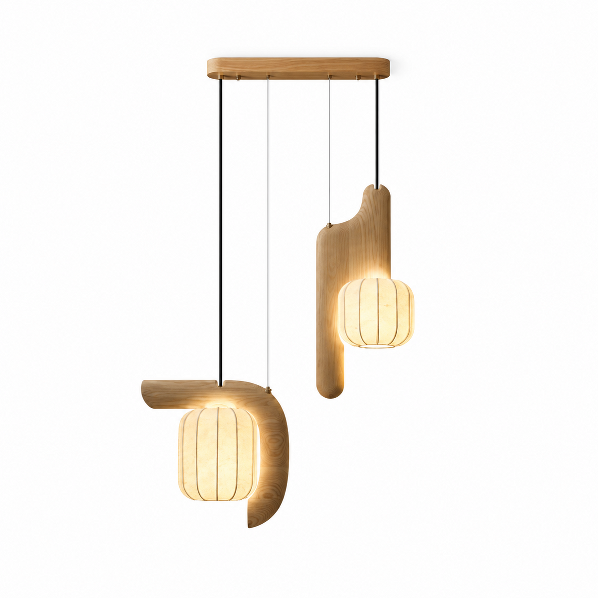 Ulverstone Hanglamp van gegolfd papier