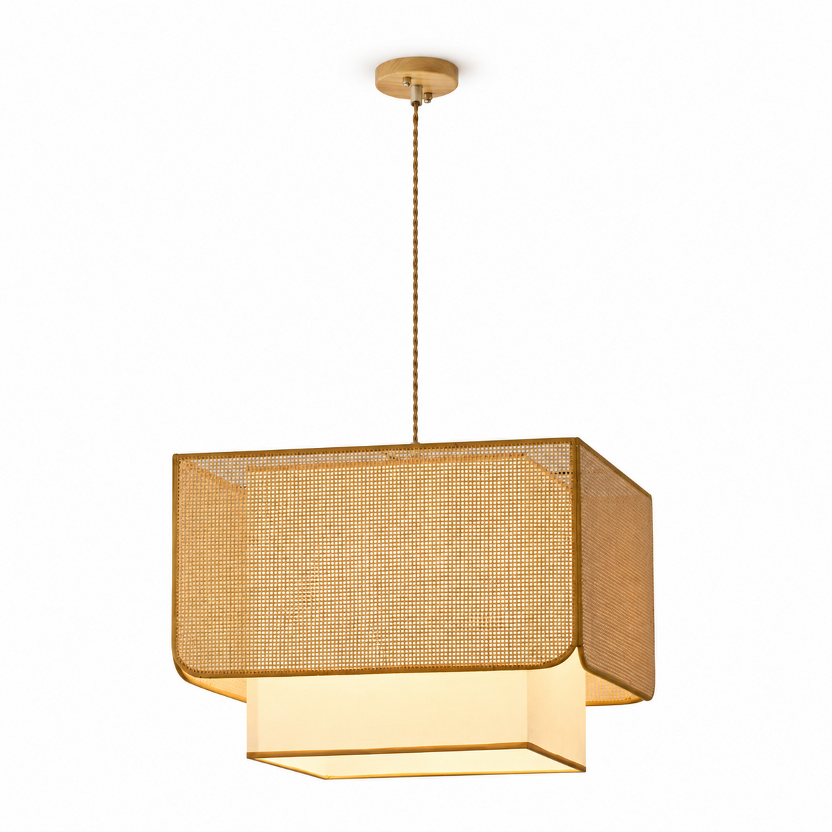 Yarrowford Geweven rotan hanglamp