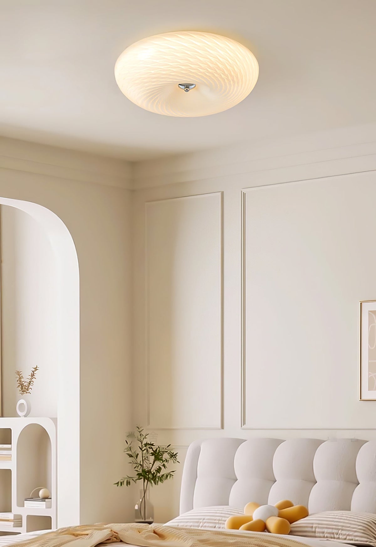 Comarion Moderne minimalistische kunstglas plafondlamp van glas