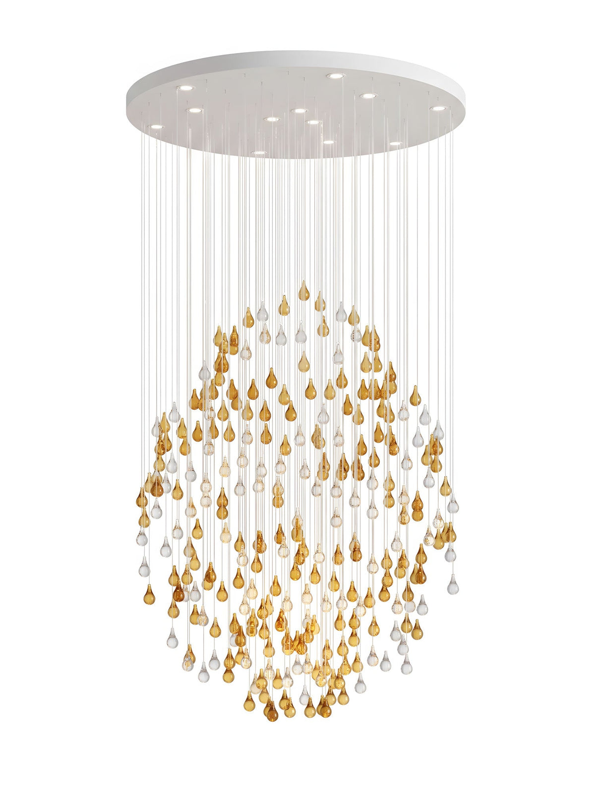 Droplets Cascading Kroonluchter