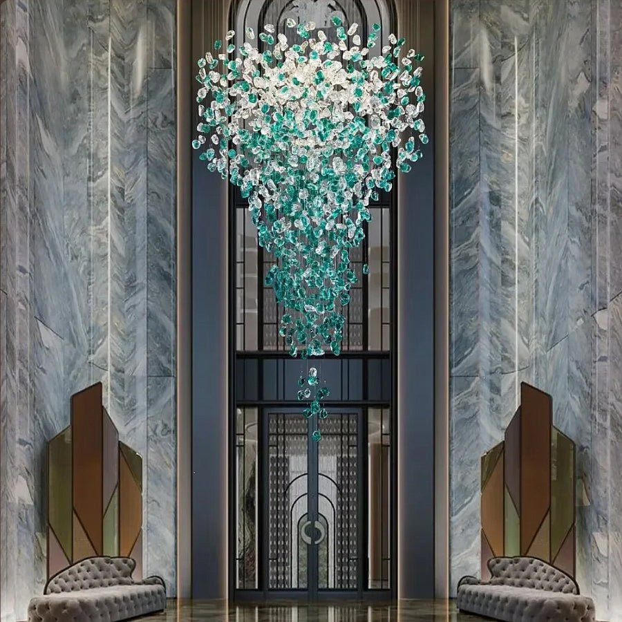 Belora Postmodern luxe Steen Kristal Kroonluchter