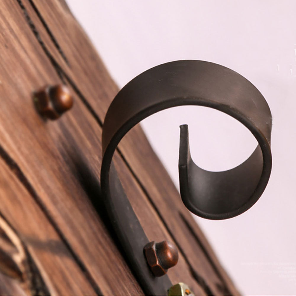 Brio Vintage Rechthoekige Hanglamp, Metal/Houten Eetk/Woonkamer