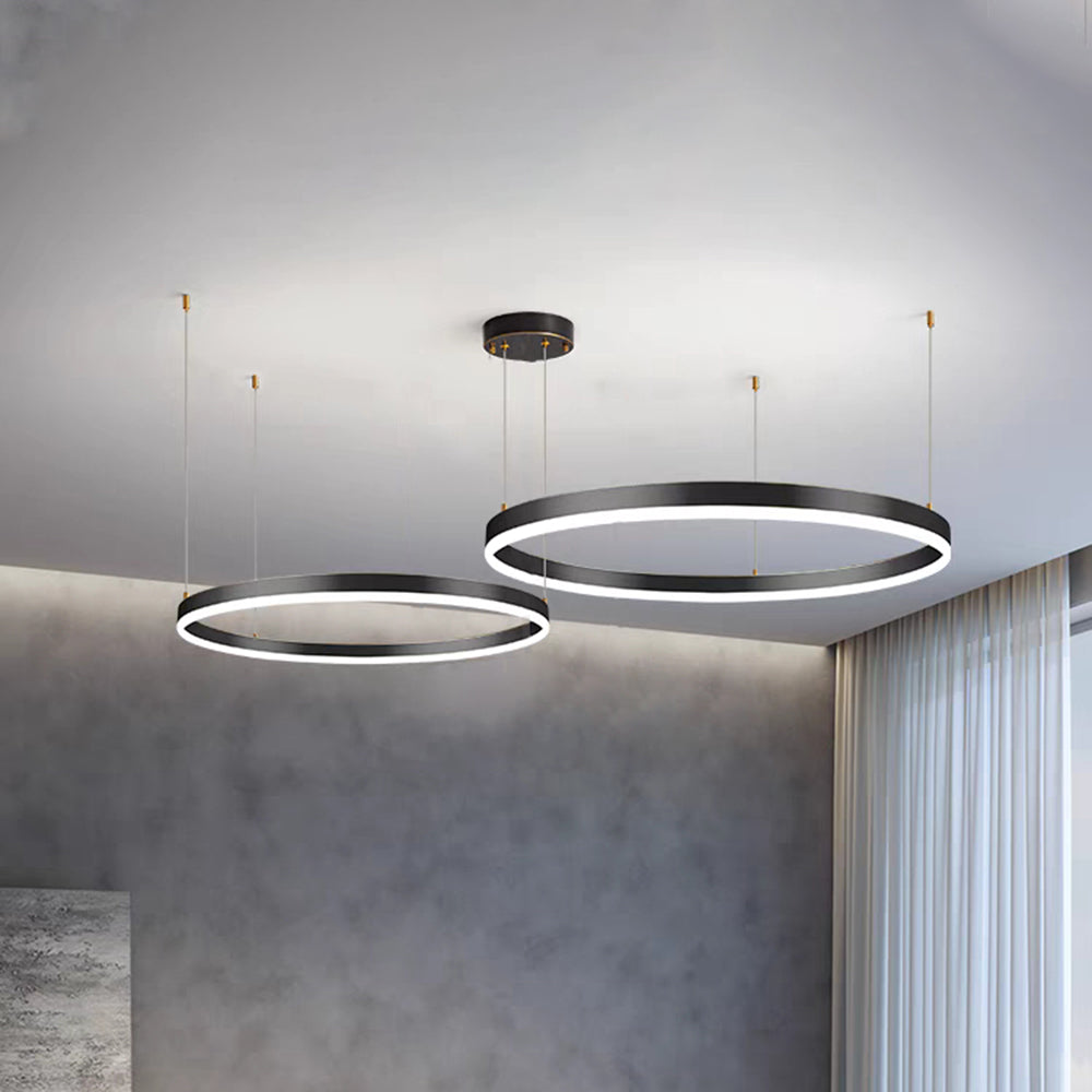 Alonza Moderne Grote Hanglampen Wit Metaal Slaapkamer Woonkamer Tir-Cirkel