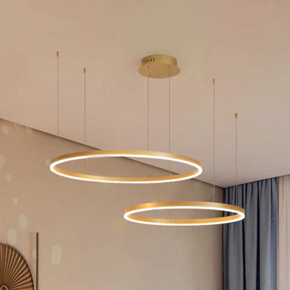 Alonza Moderne Grote Hanglampen Wit Metaal Slaapkamer Woonkamer Tir-Cirkel