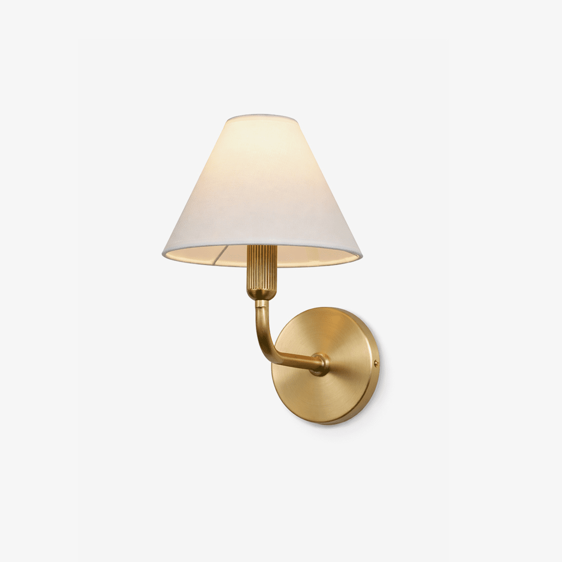 Solivelle wandlamp met messing afwerking