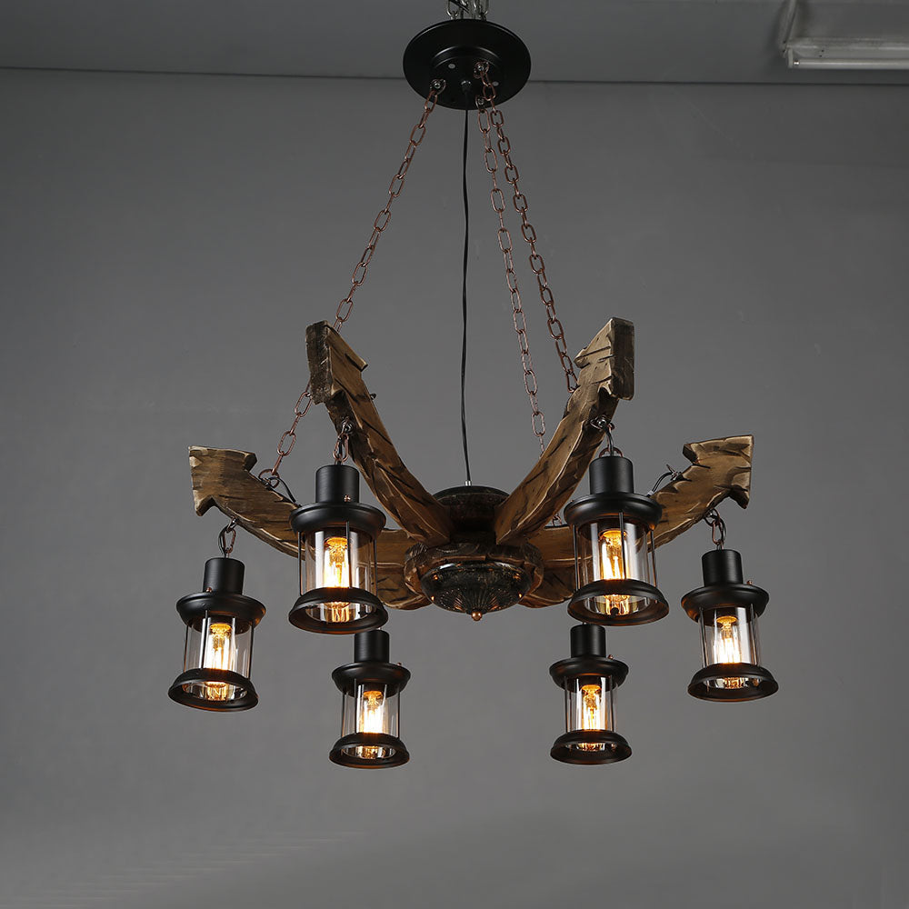Brio Pendant Light Mid Century/Modern, Metal/Wood, Dining Room