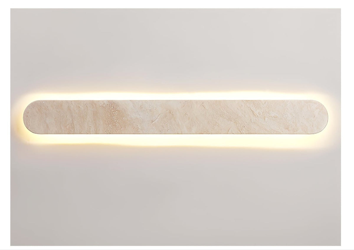 Elraee Geel travertin wandlamp