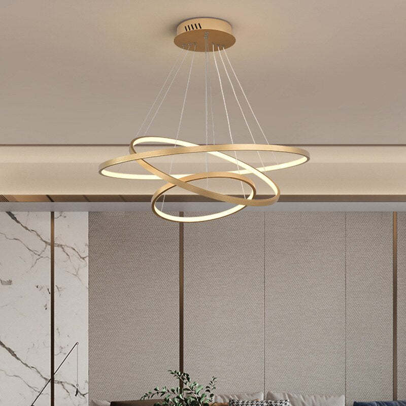 Alonza Design LED Hanglamp Gouden Wit Zwart Metaal Glas Eetkamer