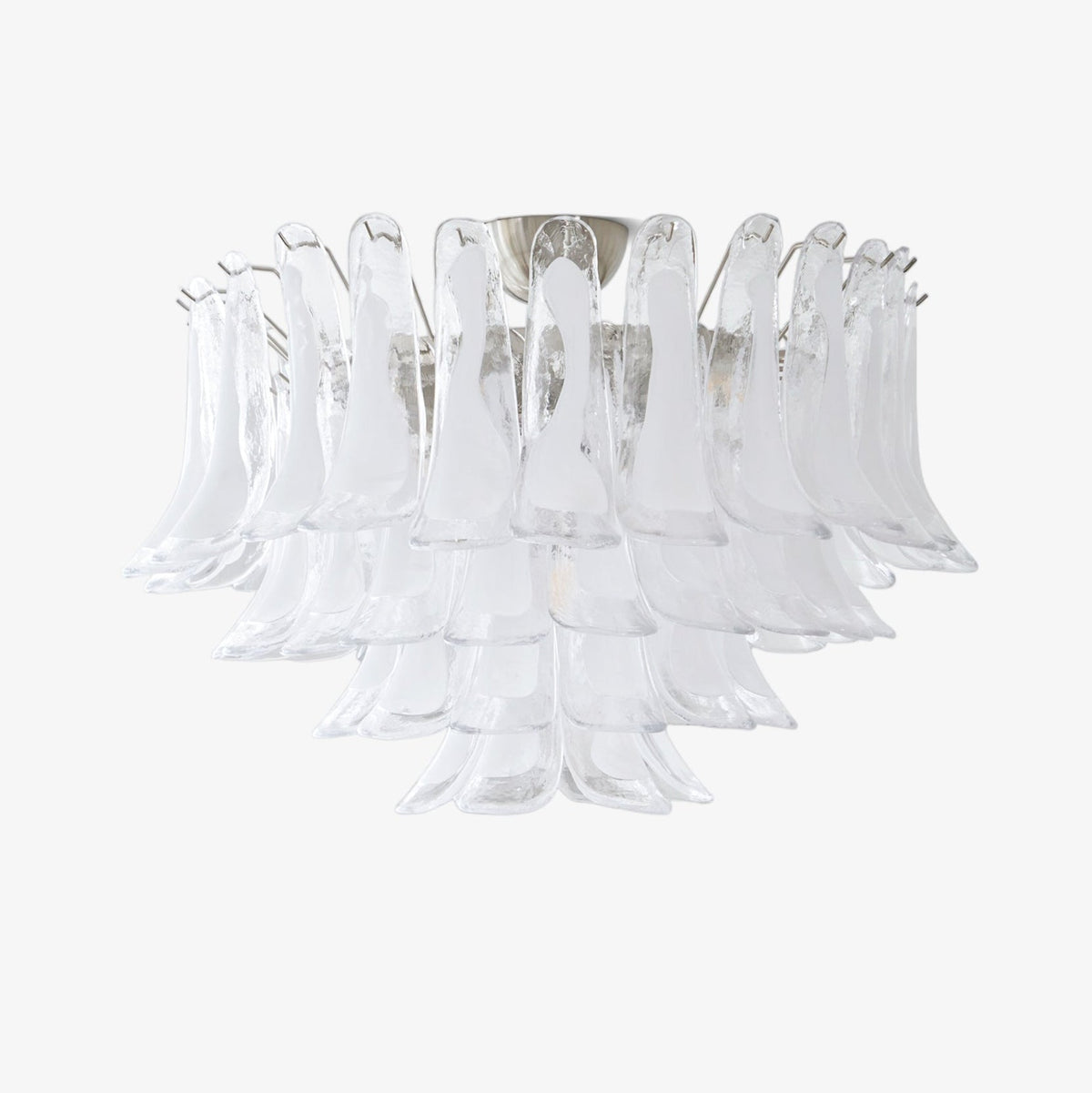 Celenira plafondlamp helder glas golven gelagen elegant