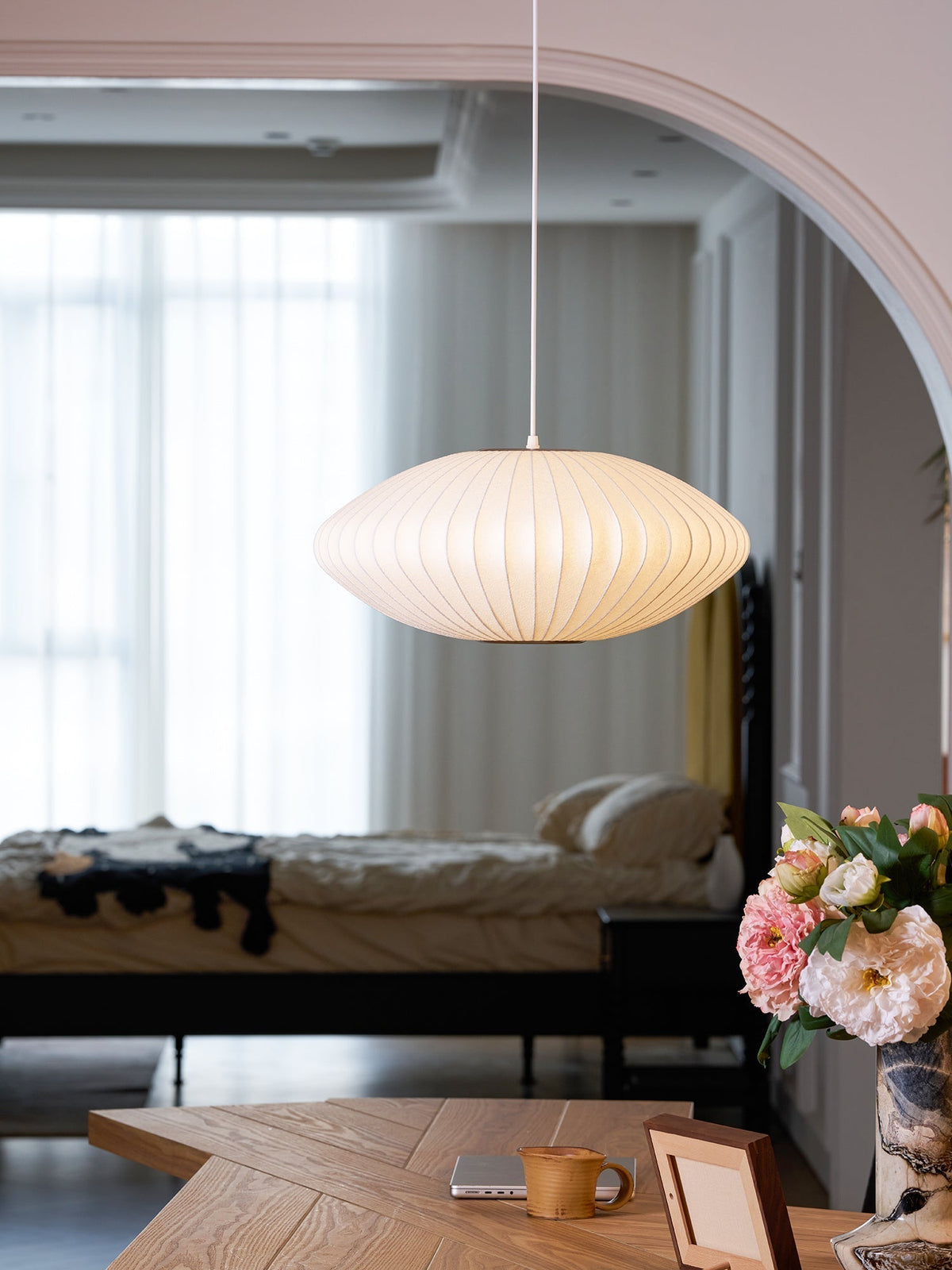 Nebula Bubble Mulberry Silk hanglamp
