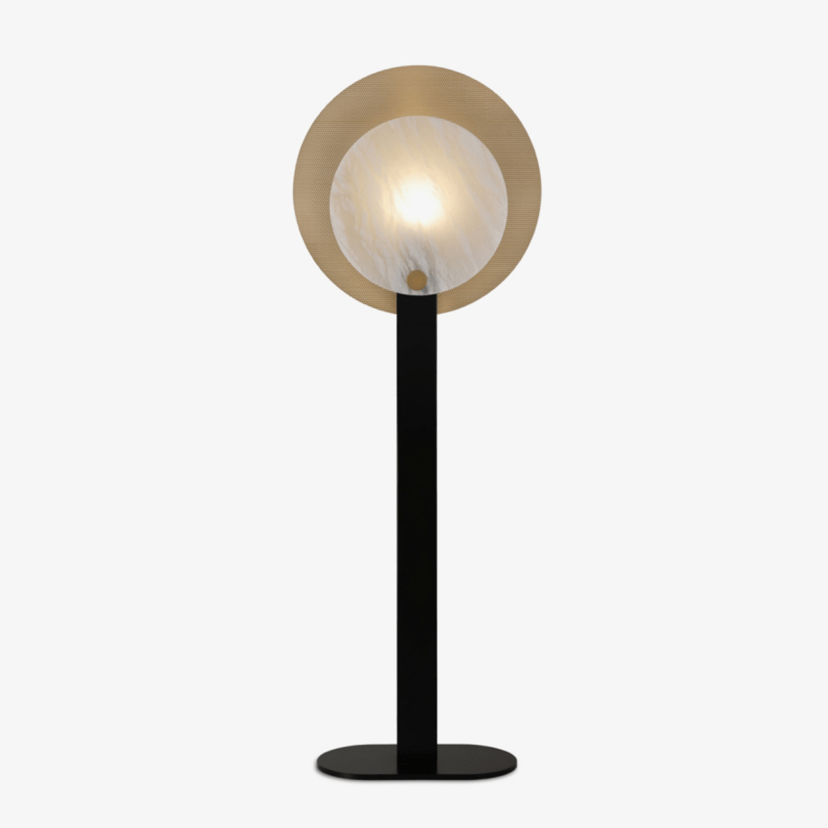 Mosaic elegantie albasten vloerlamp