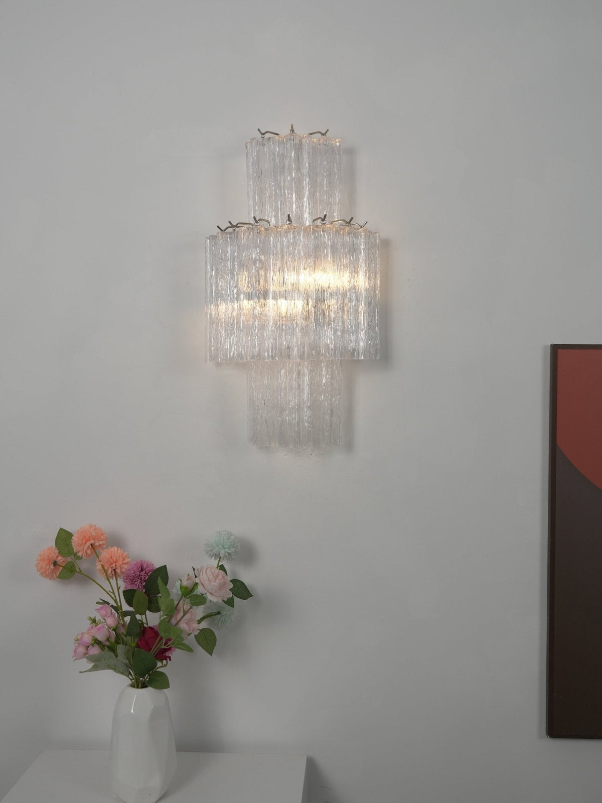 Celeriella Glacier Tier glas wandlamp