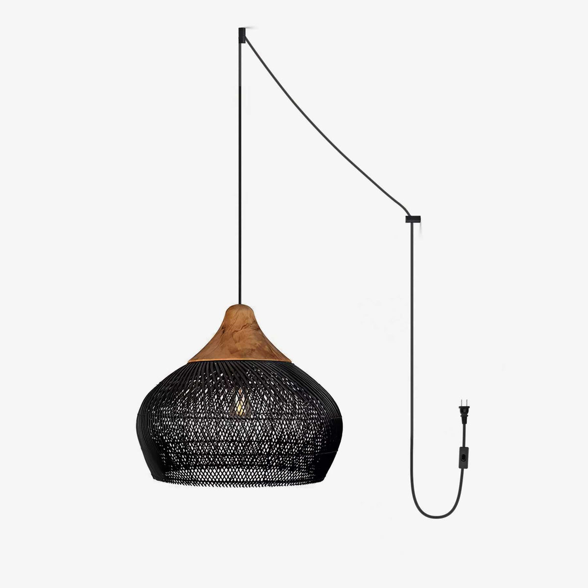 Canirora Hanglamp Rotan Decoratief snoer Geweven