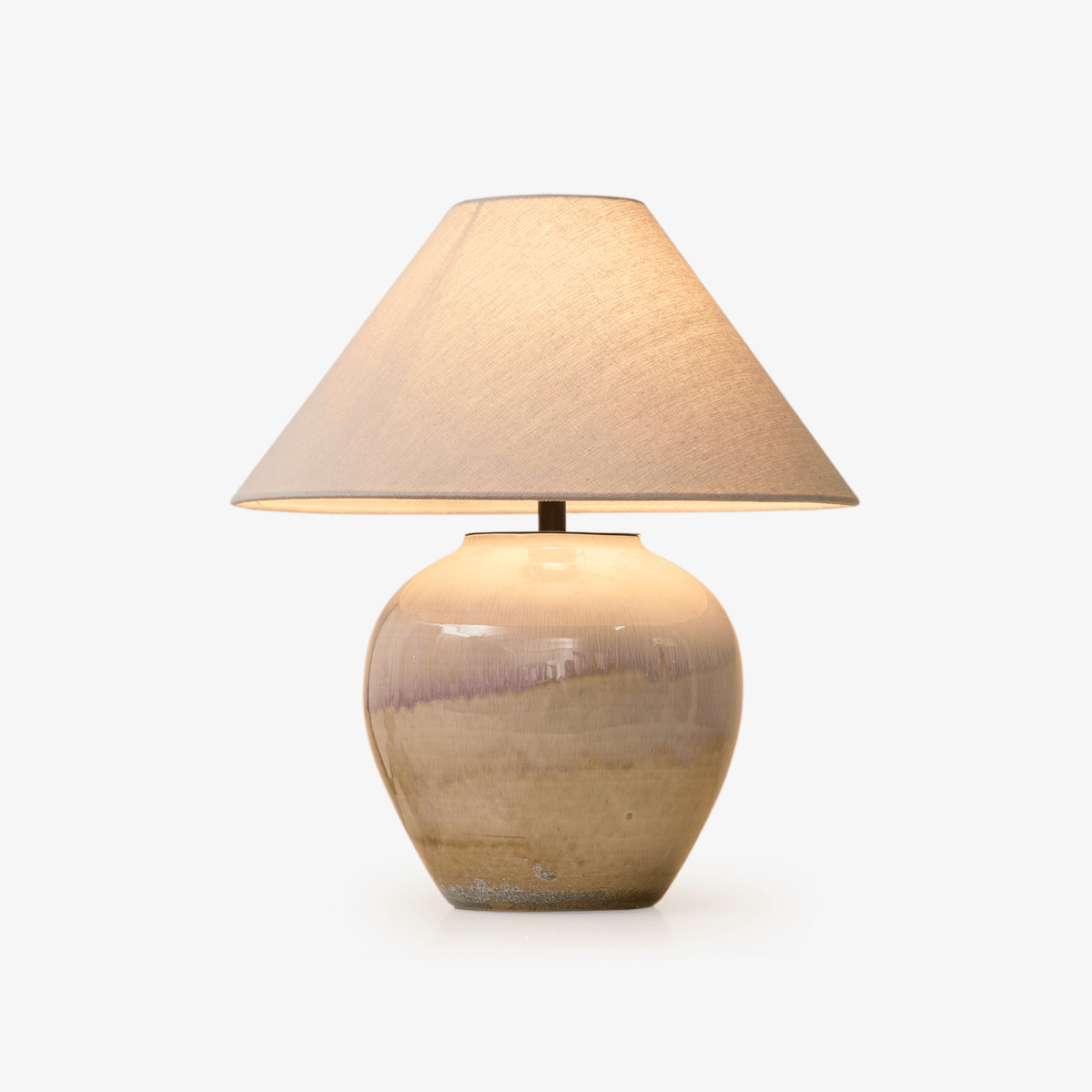 Gradient Hued keramische Jar tafellamp