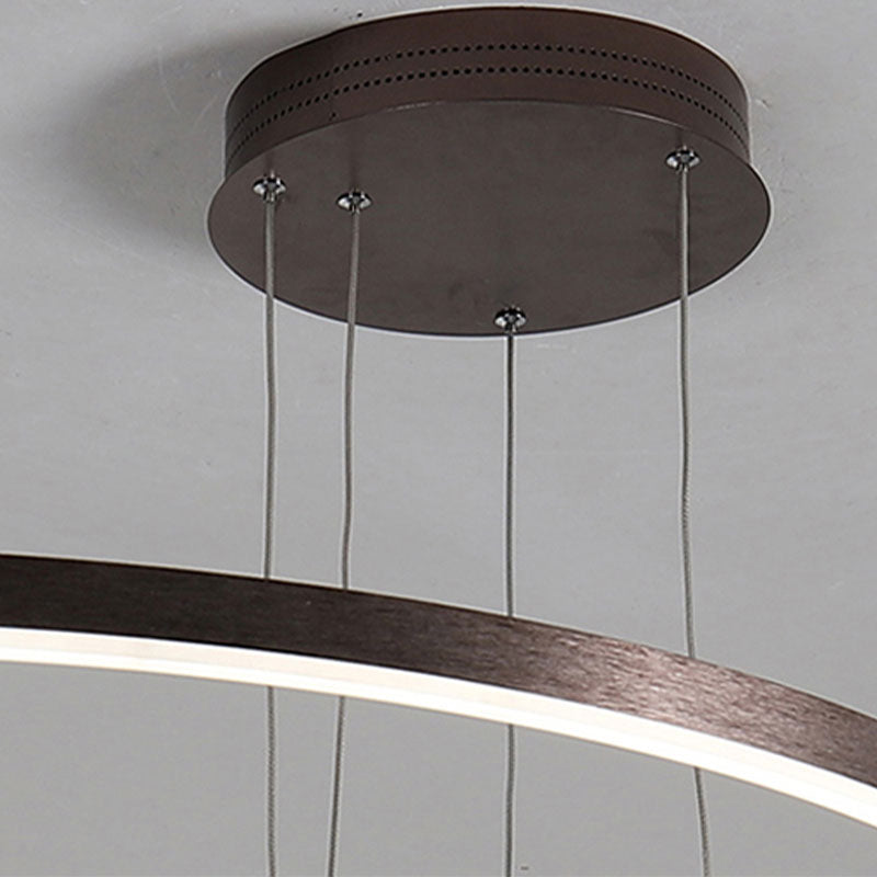 Alonza Moderne Grote Hanglampen Wit Metaal Slaapkamer Woonkamer Tir-Cirkel