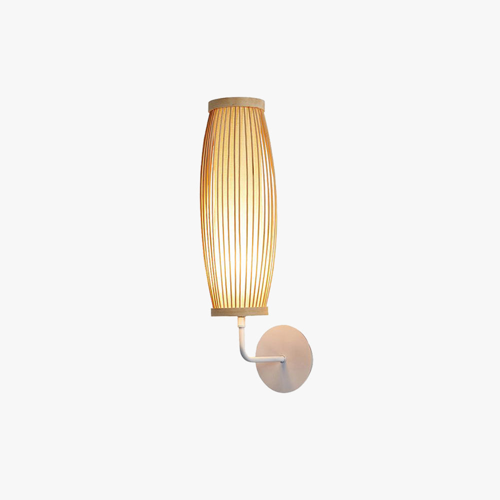 Muto Modern Design LED Wandlamp Bruin Bamboe Metaal Slaapkamer