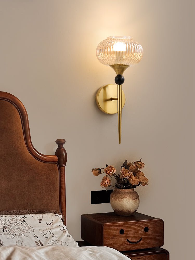 Thyr geribbelde wandlamp