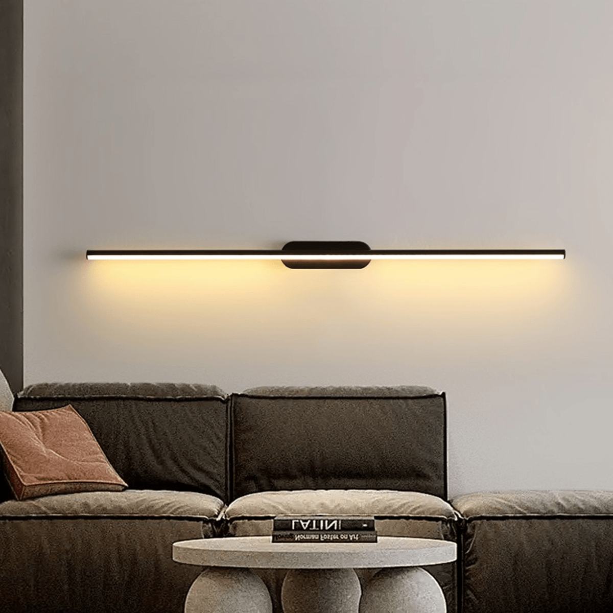 Qirma Zwart Slim Lineair Minimalistische wandlamp