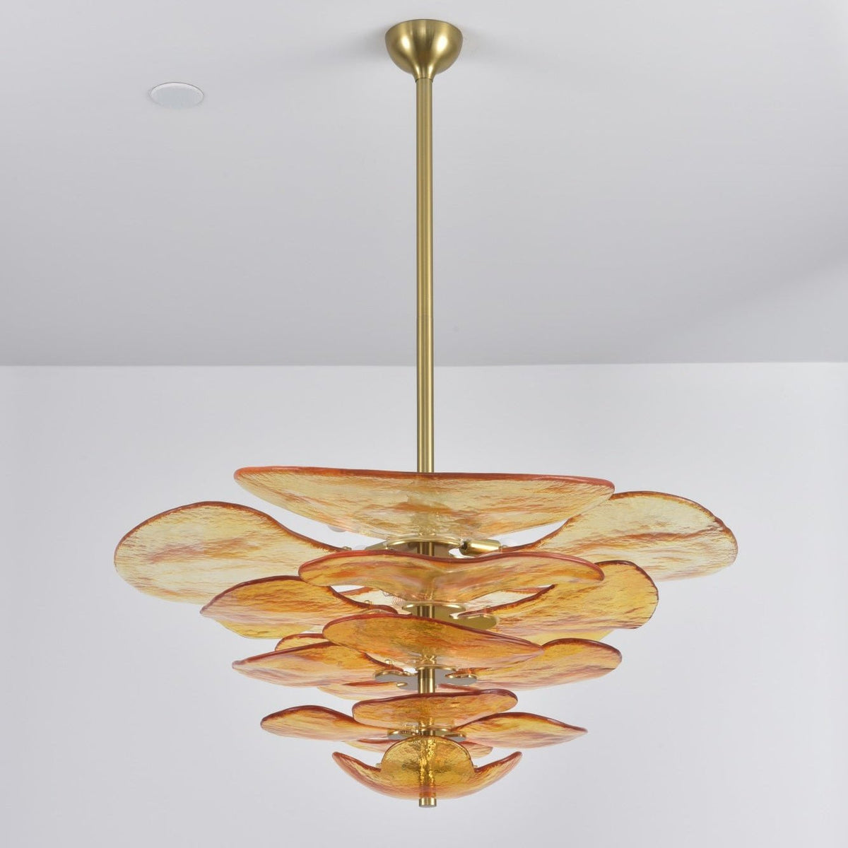 Crivs Kroonluchter Goud Murano-glas Bloemblaadjes Luxe
