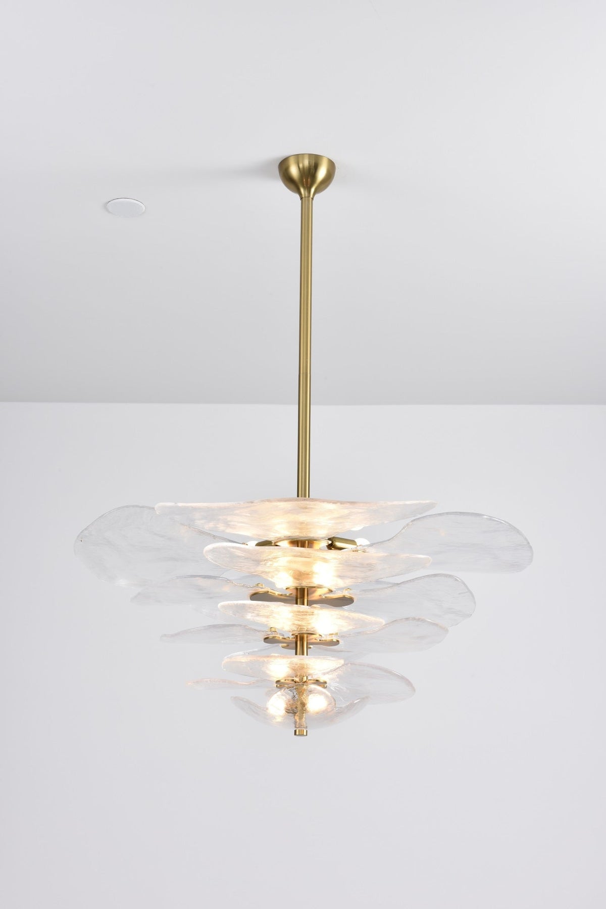 Crivs Kroonluchter Goud Murano-glas Bloemblaadjes Luxe