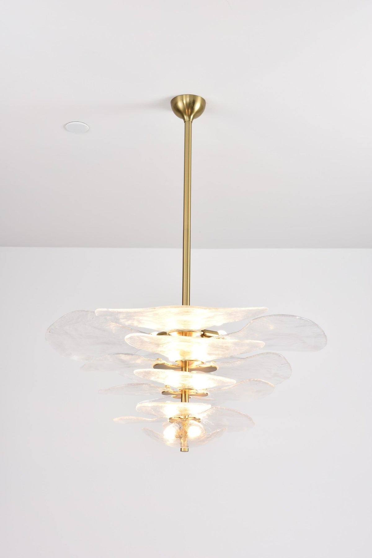 Crivs Kroonluchter Goud Murano-glas Bloemblaadjes Luxe