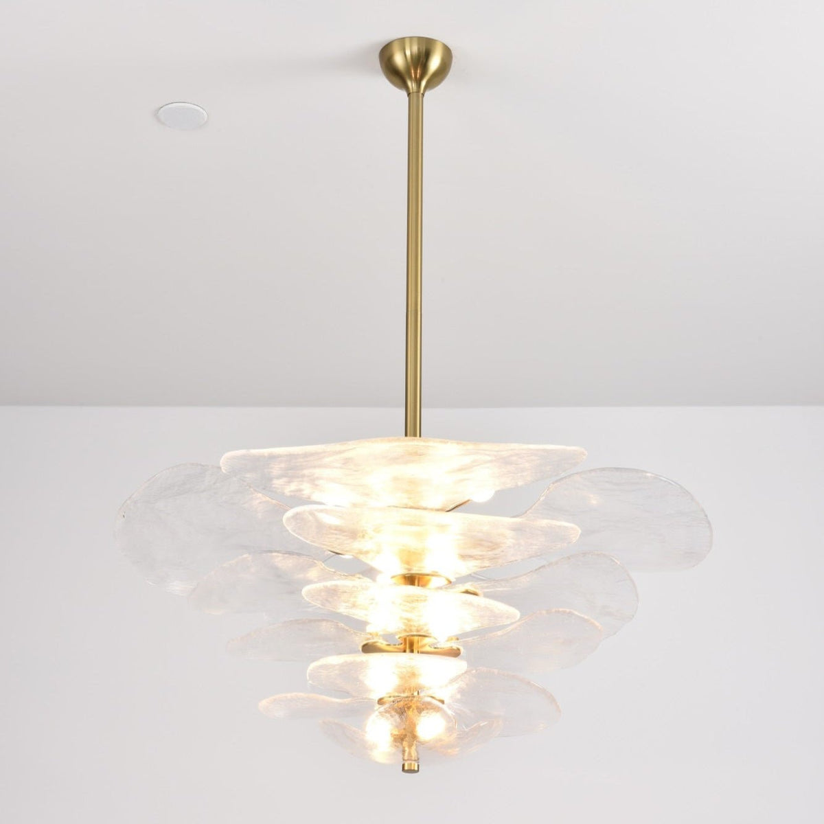 Crivs Kroonluchter Goud Murano-glas Bloemblaadjes Luxe