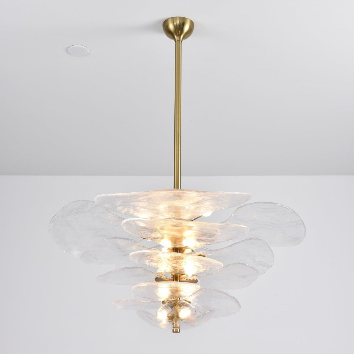 Crivs Kroonluchter Goud Murano-glas Bloemblaadjes Luxe