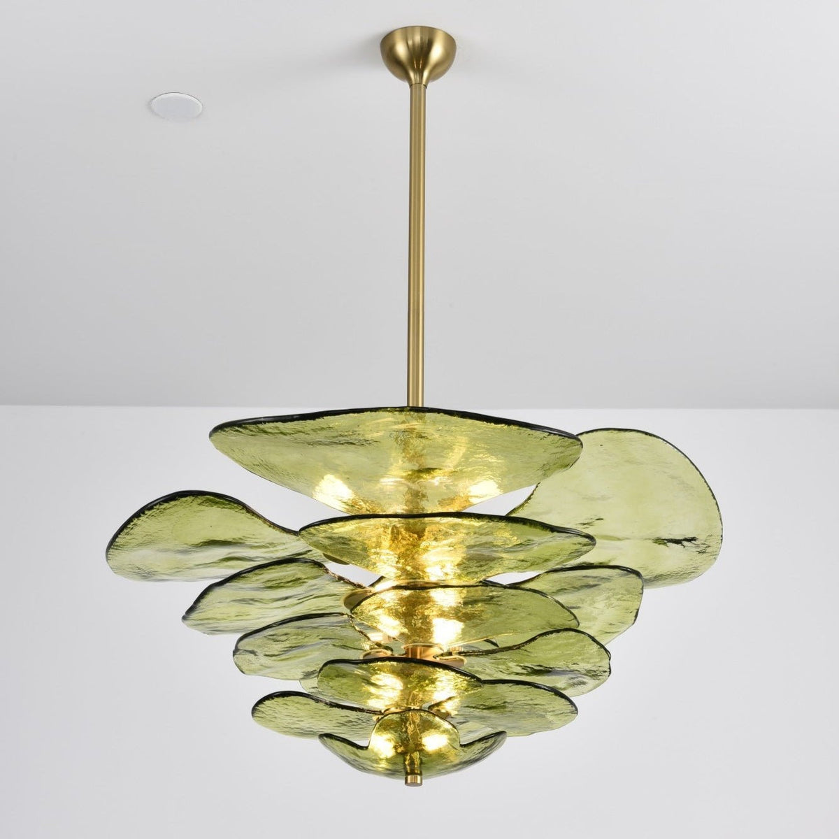 Crivs Kroonluchter Goud Murano-glas Bloemblaadjes Luxe