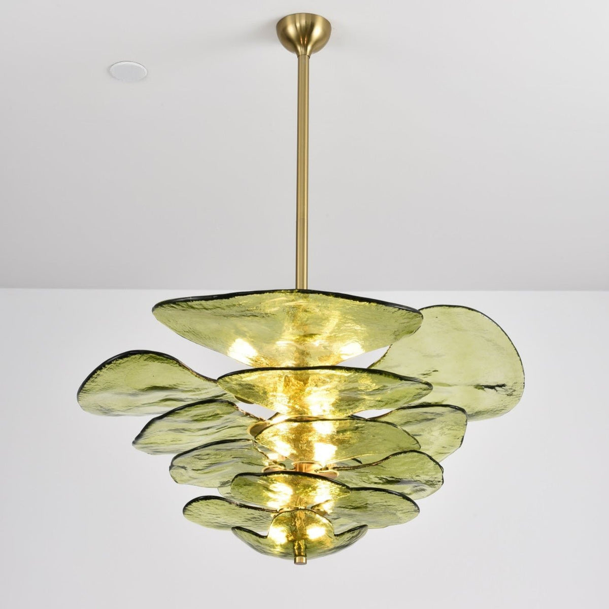 Crivs Kroonluchter Goud Murano-glas Bloemblaadjes Luxe