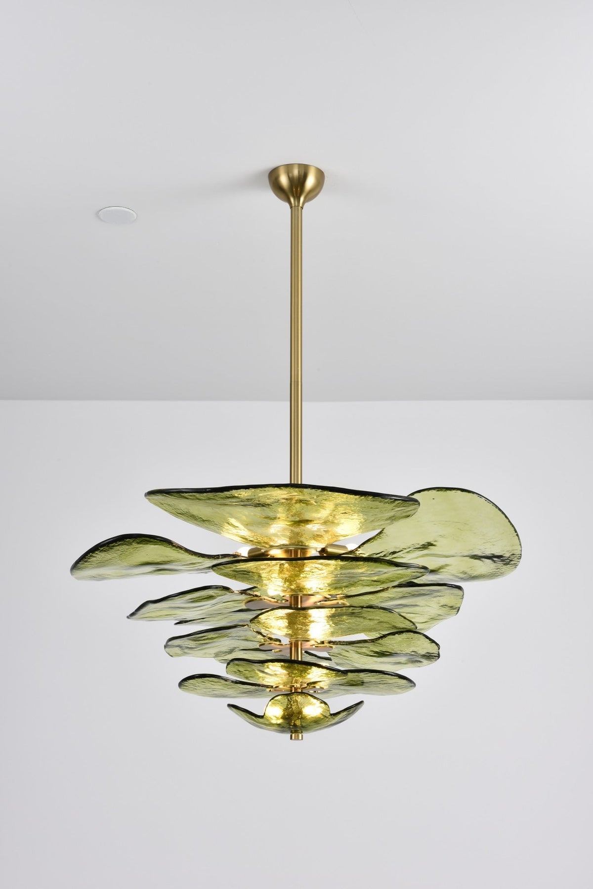 Crivs Kroonluchter Goud Murano-glas Bloemblaadjes Luxe